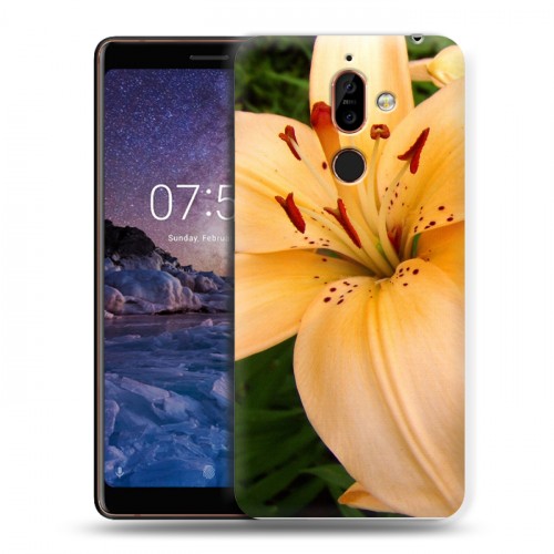 Дизайнерский пластиковый чехол для Nokia 7 Plus Лилии