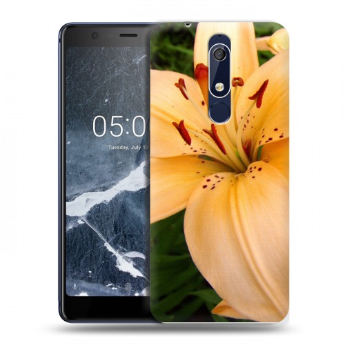 Дизайнерский пластиковый чехол для Nokia 5.1 Лилии