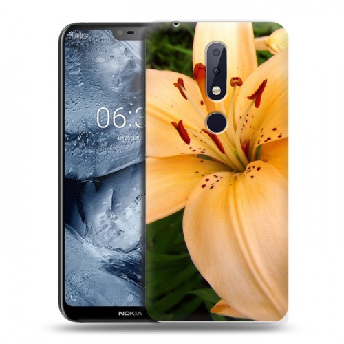 Дизайнерский силиконовый чехол для Nokia 6.1 Plus Лилии