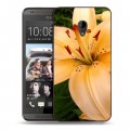 Дизайнерский пластиковый чехол для HTC Desire 700 Лилии