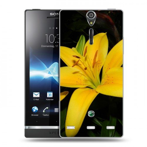 Дизайнерский пластиковый чехол для Sony Xperia S Лилии