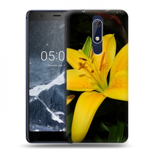 Дизайнерский пластиковый чехол для Nokia 5.1 Лилии