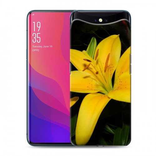 Дизайнерский силиконовый чехол для OPPO Find X Лилии