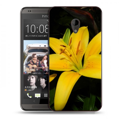 Дизайнерский пластиковый чехол для HTC Desire 700 Лилии