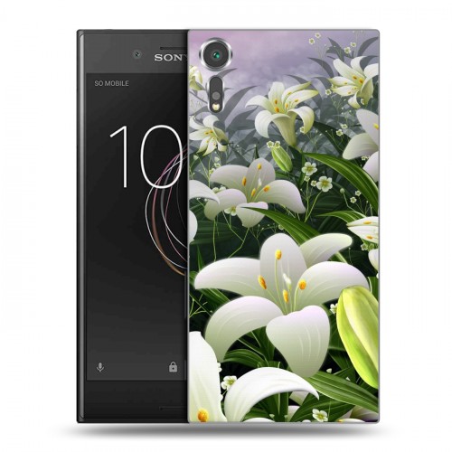 Дизайнерский пластиковый чехол для Sony Xperia XZs Лилии