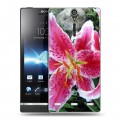 Дизайнерский пластиковый чехол для Sony Xperia S Лилии