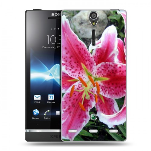 Дизайнерский пластиковый чехол для Sony Xperia S Лилии