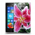 Дизайнерский пластиковый чехол для Microsoft Lumia 435 Лилии