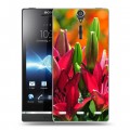 Дизайнерский пластиковый чехол для Sony Xperia S Лилии