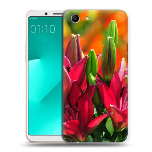 Дизайнерский пластиковый чехол для OPPO A83 Лилии