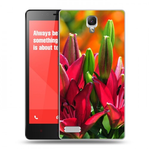 Дизайнерский силиконовый чехол для Xiaomi RedMi Note Лилии