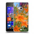 Дизайнерский пластиковый чехол для Microsoft Lumia 540 Лилии