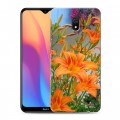 Дизайнерский силиконовый с усиленными углами чехол для Xiaomi RedMi 8A Лилии