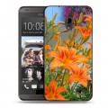 Дизайнерский пластиковый чехол для HTC Desire 700 Лилии