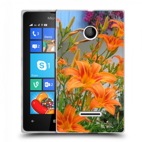 Дизайнерский пластиковый чехол для Microsoft Lumia 435 Лилии