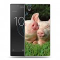 Дизайнерский пластиковый чехол для Sony Xperia L1 Свинки