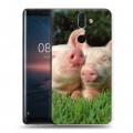 Дизайнерский пластиковый чехол для Nokia 8 Sirocco Свинки