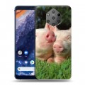 Дизайнерский силиконовый чехол для Nokia 9 PureView Свинки