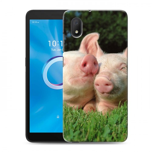 Дизайнерский силиконовый чехол для Alcatel 1B (2020) Свинки