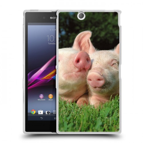 Дизайнерский пластиковый чехол для Sony Xperia Z Ultra  Свинки