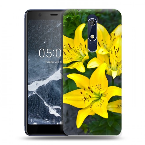 Дизайнерский пластиковый чехол для Nokia 5.1 Лилии