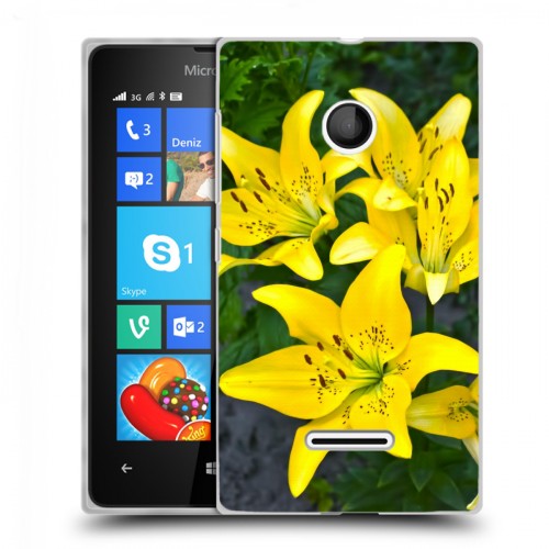 Дизайнерский пластиковый чехол для Microsoft Lumia 435 Лилии