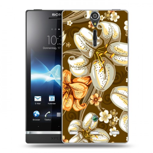 Дизайнерский пластиковый чехол для Sony Xperia S Лилии