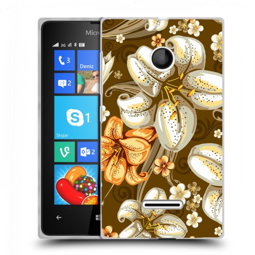 Дизайнерский пластиковый чехол для Microsoft Lumia 435 Лилии