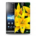 Дизайнерский пластиковый чехол для Sony Xperia S Лилии