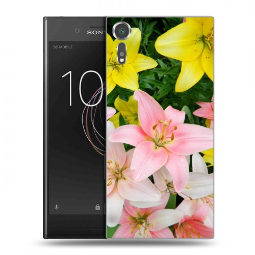 Дизайнерский пластиковый чехол для Sony Xperia XZs Лилии