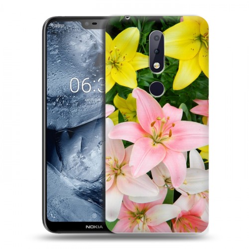 Дизайнерский пластиковый чехол для Nokia 6.1 Plus Лилии