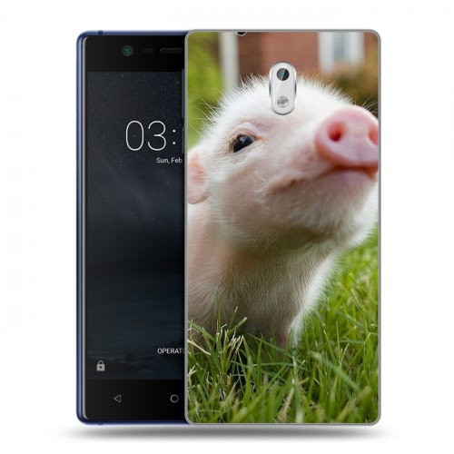 Дизайнерский пластиковый чехол для Nokia 3 Свинки