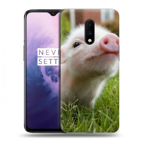 Дизайнерский пластиковый чехол для OnePlus 7 Свинки