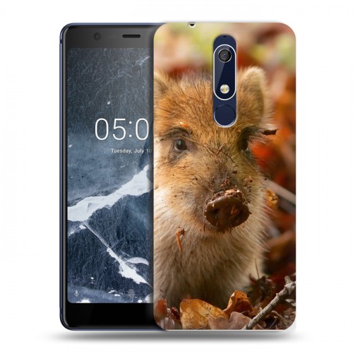 Дизайнерский пластиковый чехол для Nokia 5.1 Свинки