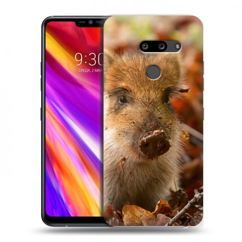 Дизайнерский пластиковый чехол для LG G8 ThinQ Свинки