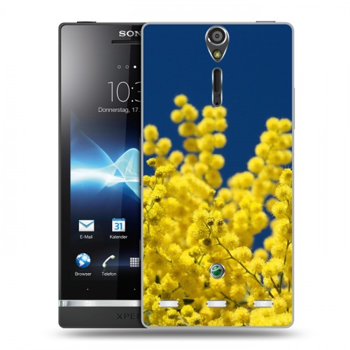 Дизайнерский пластиковый чехол для Sony Xperia S Мимоза