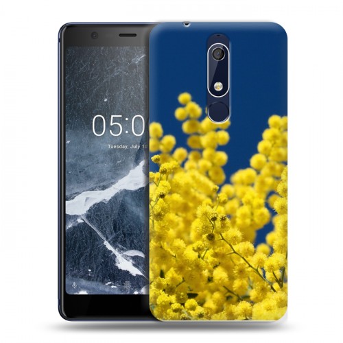 Дизайнерский пластиковый чехол для Nokia 5.1 Мимоза