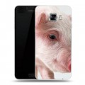 Дизайнерский пластиковый чехол для Samsung Galaxy C5 Свинки
