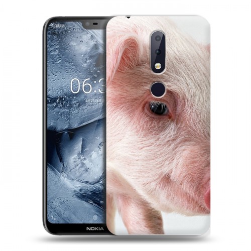 Дизайнерский силиконовый чехол для Nokia 6.1 Plus Свинки