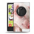 Дизайнерский пластиковый чехол для Nokia Lumia 1020 Свинки
