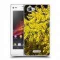 Дизайнерский пластиковый чехол для Sony Xperia L Мимоза