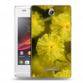 Дизайнерский пластиковый чехол для Sony Xperia E Мимоза