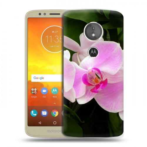 Дизайнерский силиконовый чехол для Motorola Moto E5 Орхидеи