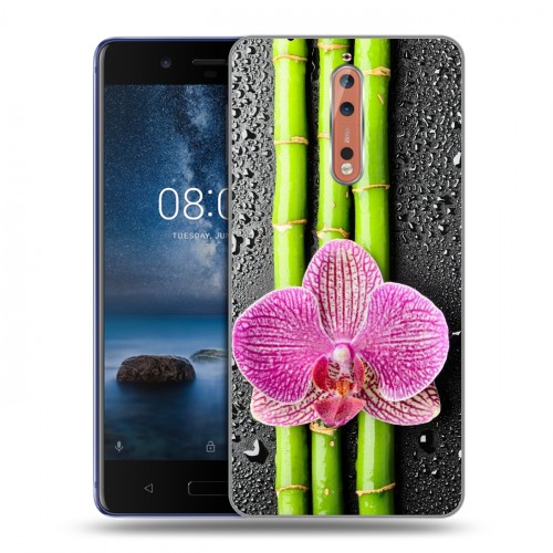 Дизайнерский пластиковый чехол для Nokia 8 Орхидеи