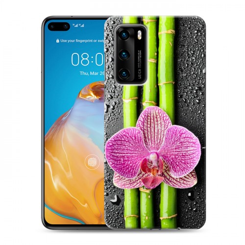 Дизайнерский пластиковый чехол для Huawei P40 Орхидеи