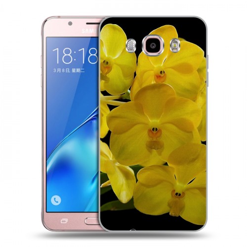 Дизайнерский силиконовый с усиленными углами чехол для Samsung Galaxy J5 (2016) Орхидеи