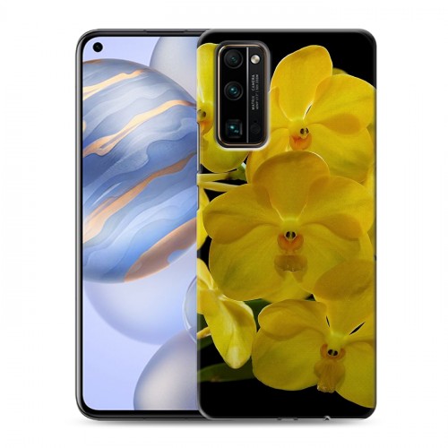 Дизайнерский силиконовый с усиленными углами чехол для Huawei Honor 30 Орхидеи