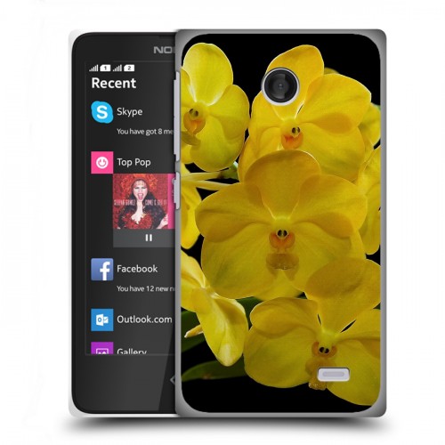 Дизайнерский пластиковый чехол для Nokia X Орхидеи