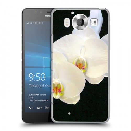 Дизайнерский пластиковый чехол для Microsoft Lumia 950 Орхидеи