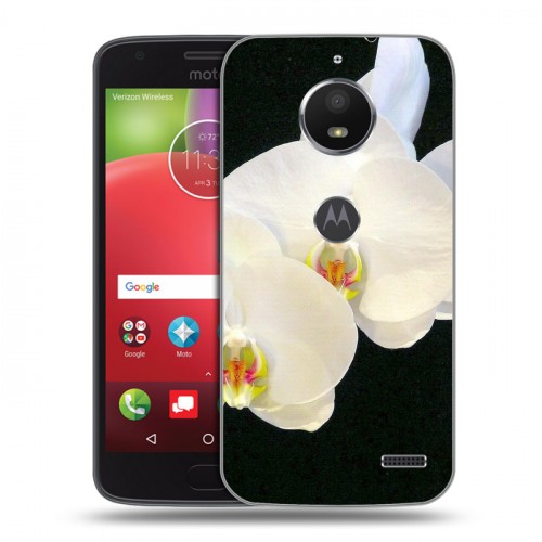 Дизайнерский пластиковый чехол для Motorola Moto E4 Орхидеи